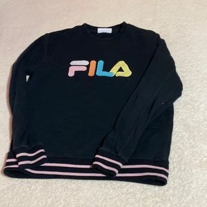 FILA sweater black and pink